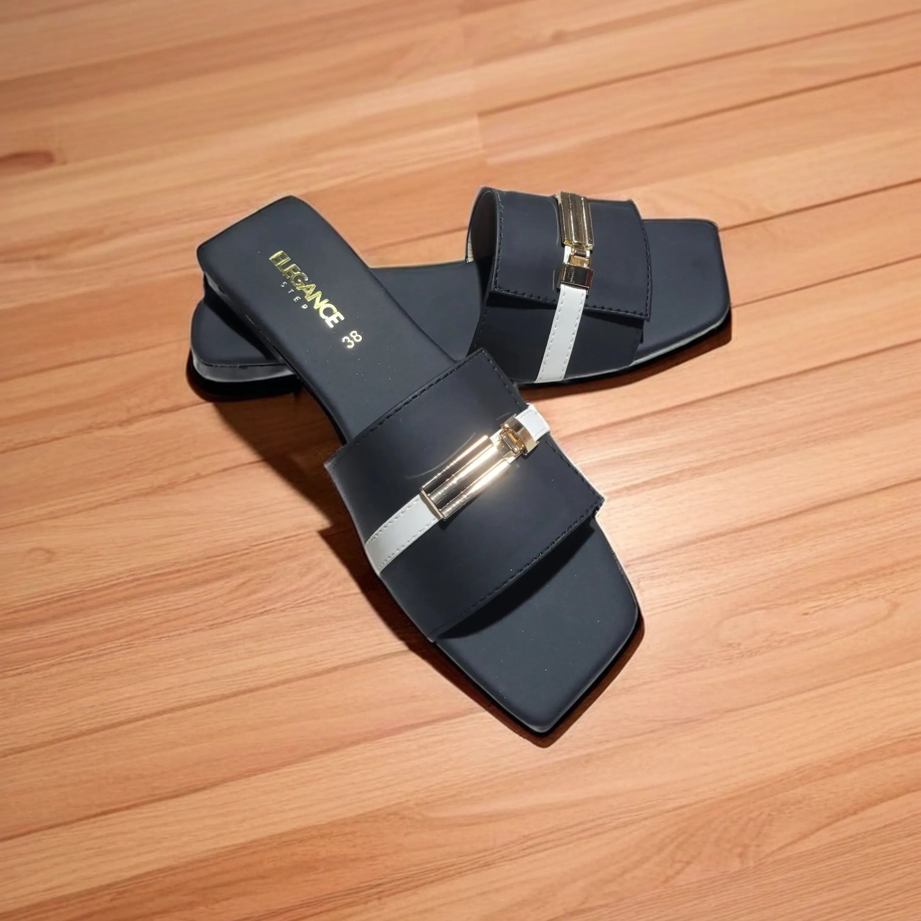 Chic Buckle Slides