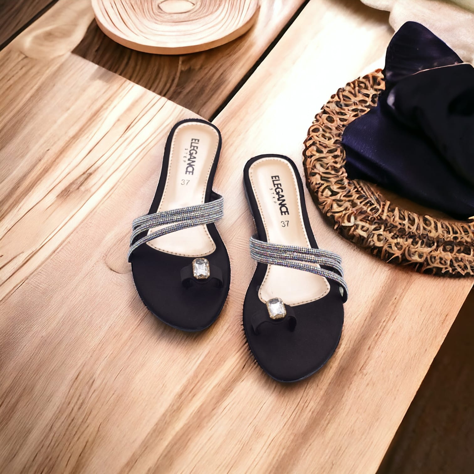 Crimson Luxe Flats