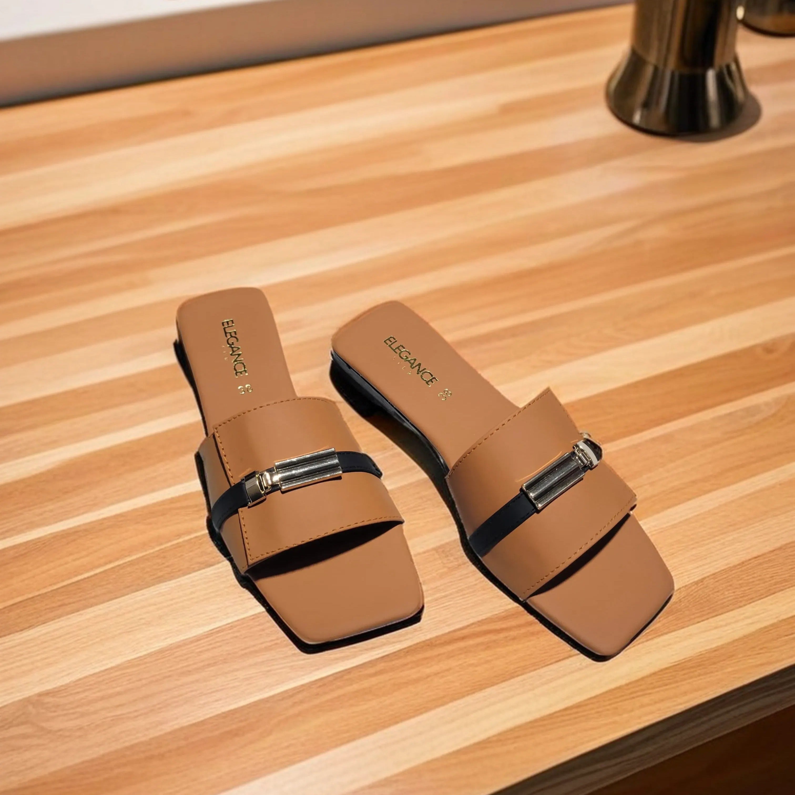 Chic Buckle Slides