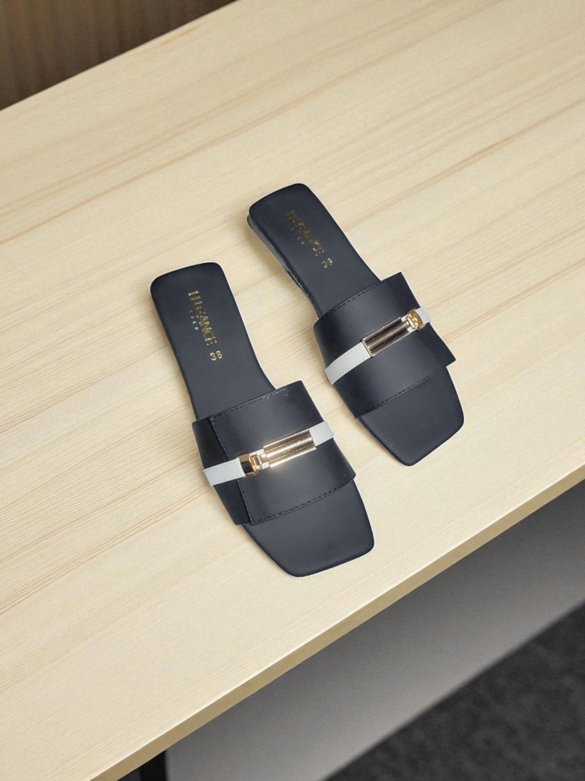 Chic Buckle Slides